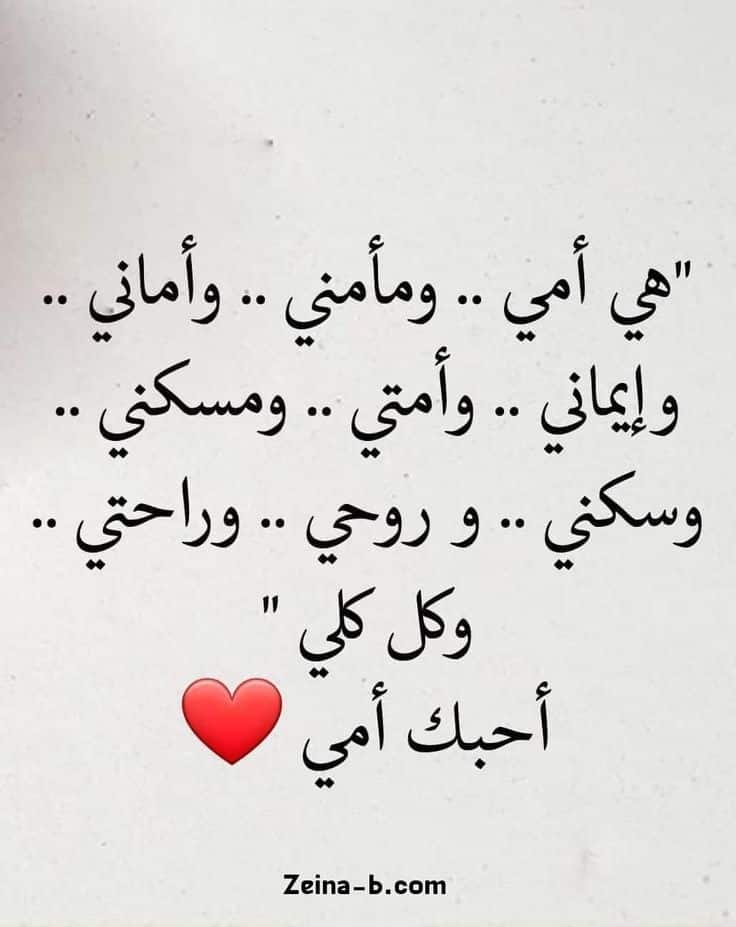 اجمل كلمات شعر عن الام