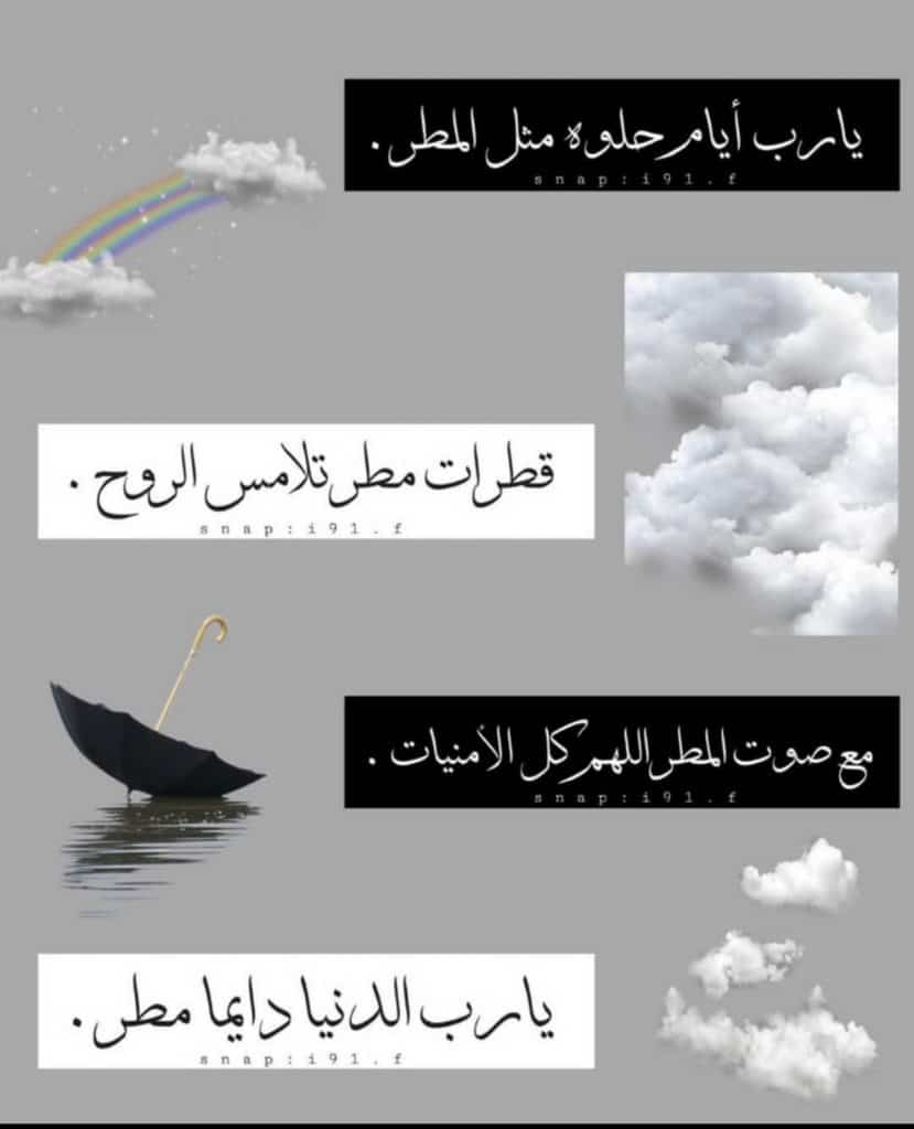 اجمل ما قيل عن المطر