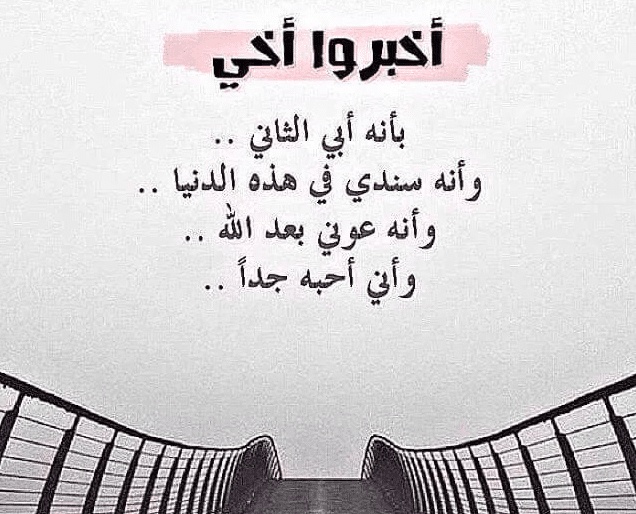 اشعار عن الاخ السند