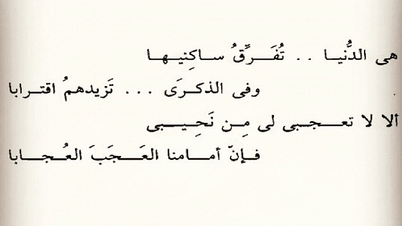 صورة اشعار عن الدنيا