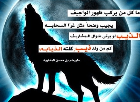 اشعار عن الذيب