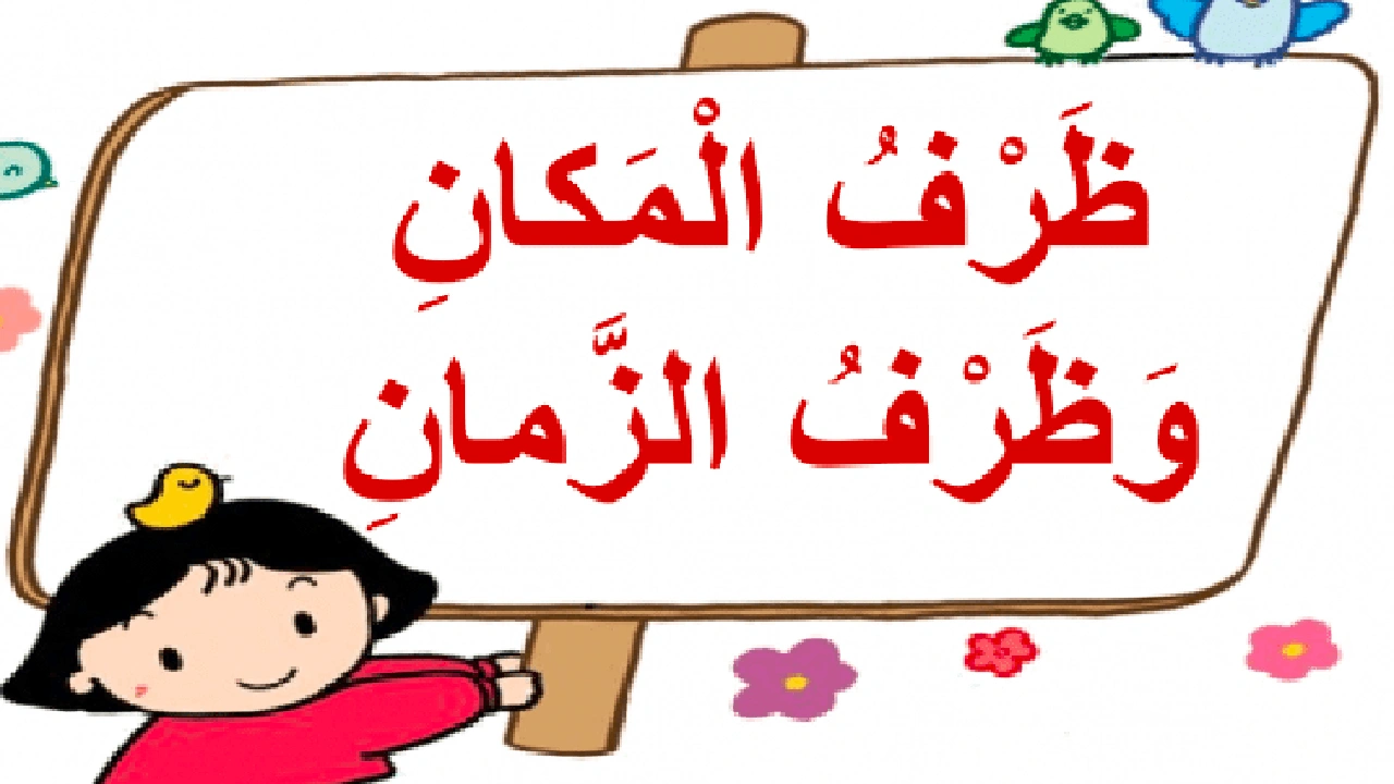 صورة اعراب ظرف المكان وما بعده