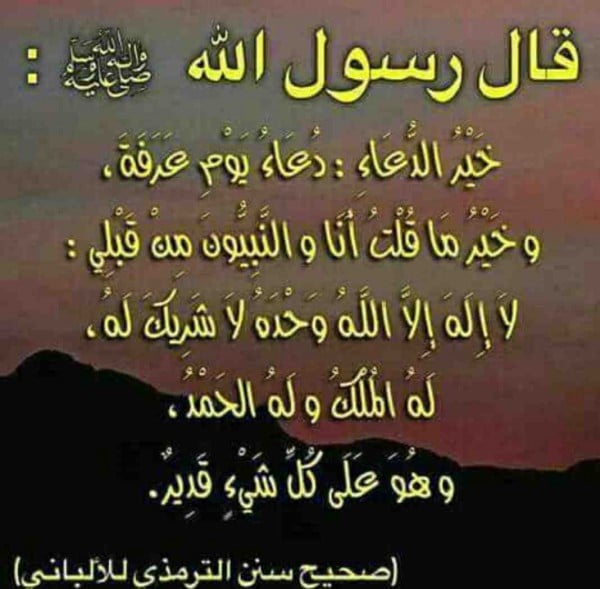 افضل دعاء يوم عرفة لغير الحاج