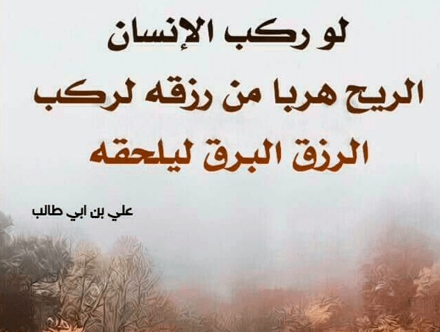 اقوال وحكم عن الرزق