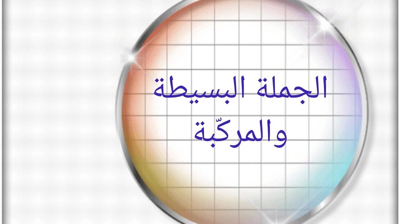 صورة الجملة البسيطة والجملة المركبة