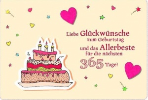 الرد على alles gute zum geburtstag