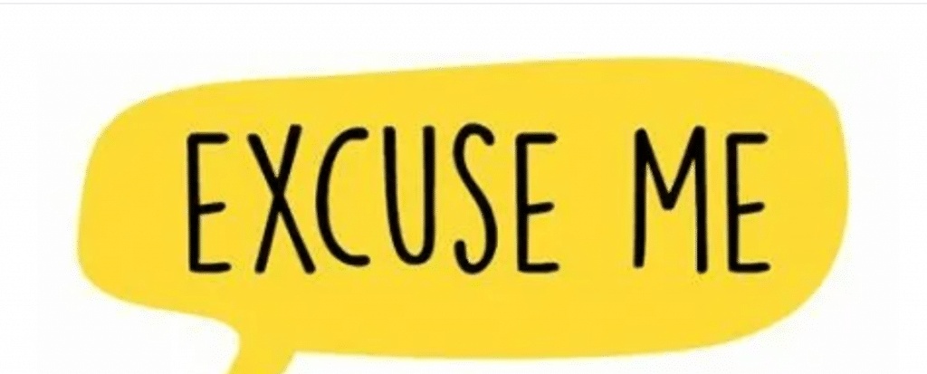 الرد على excuse me