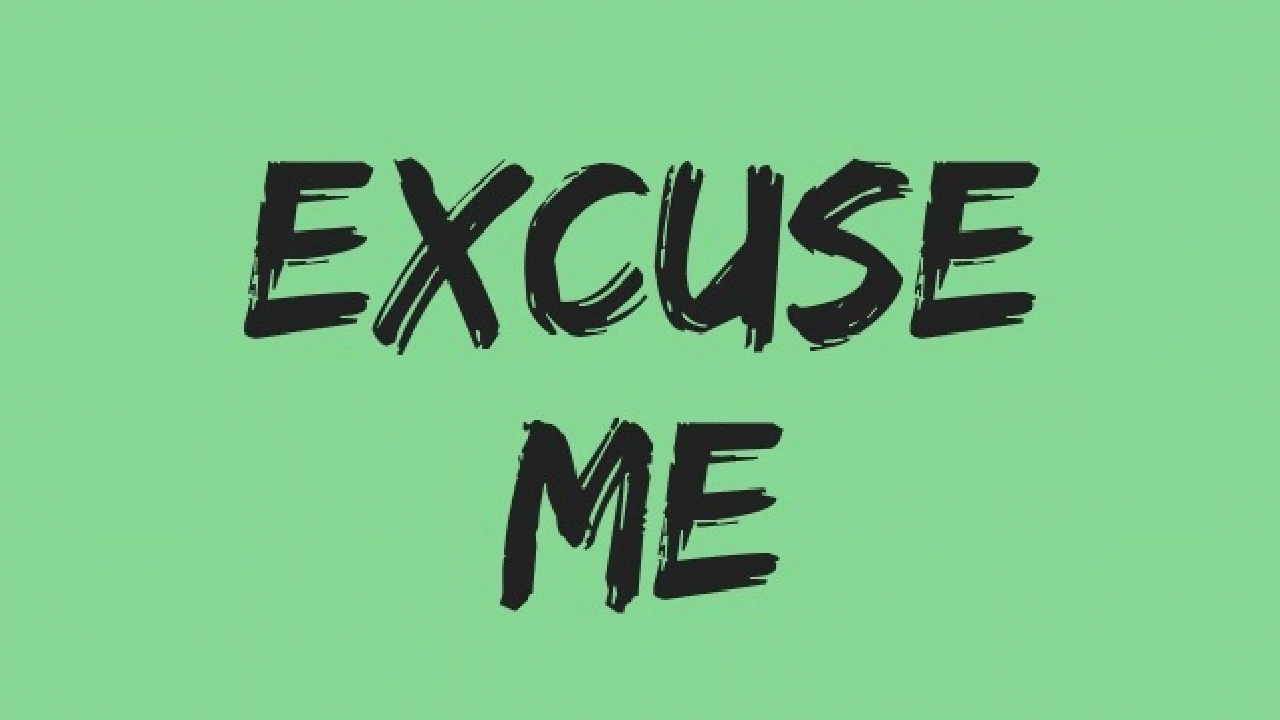 صورة الرد على excuse me