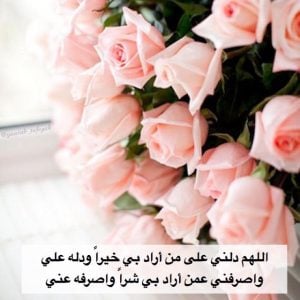 اللهم دلني على من اراد بي خيرا