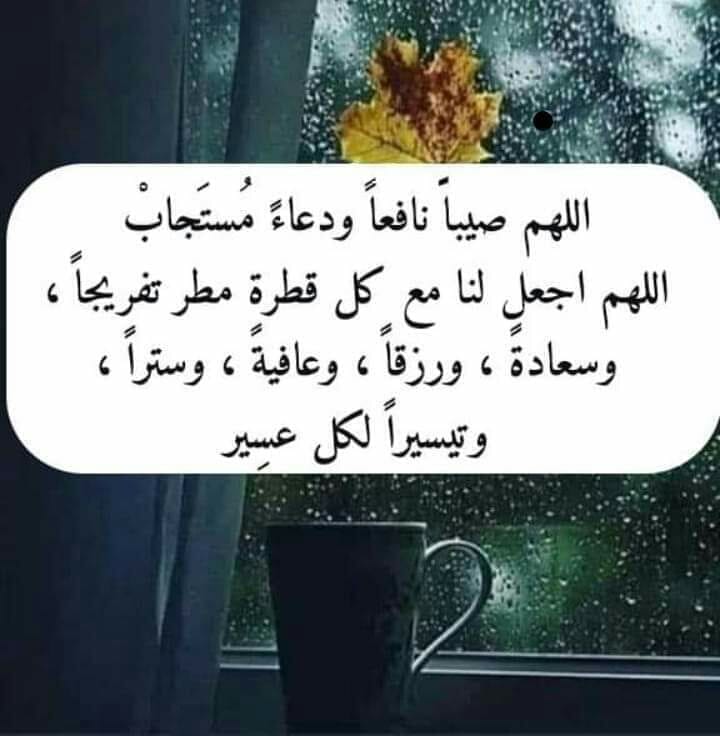 اللهم صيبا نافعا