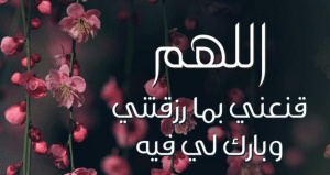 اللهم قنعني بما رزقتني