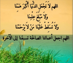 اللهم لا تجعل الدنيا أكبر همنا