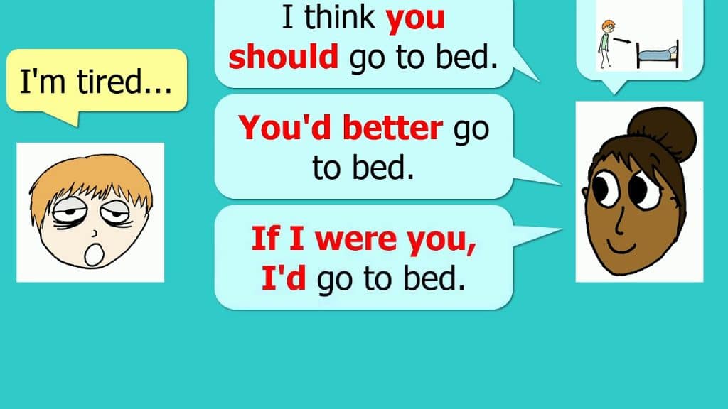 امثله على قاعدة should