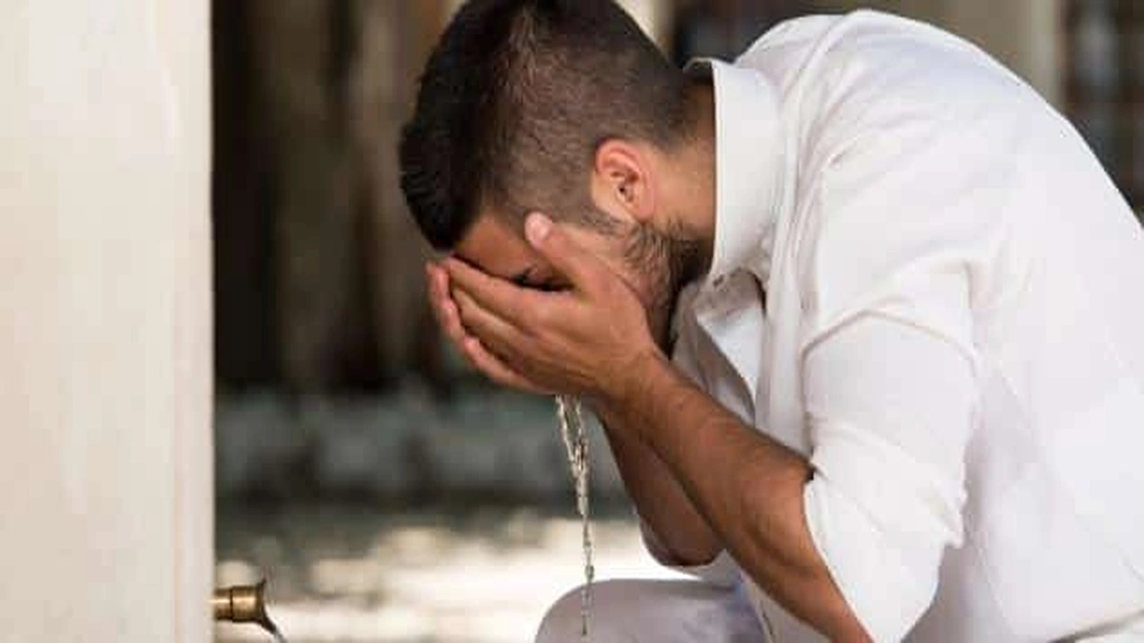 صورة بحث جامعي عن الوضوء