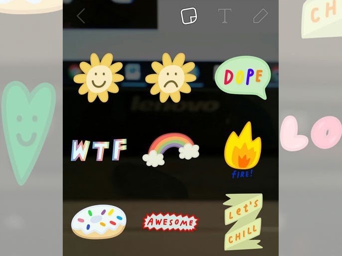 برنامج ملصقات سناب