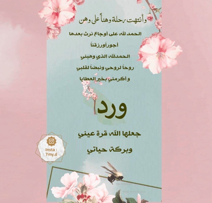 بطاقة دعوة استقبال مولود فارغة