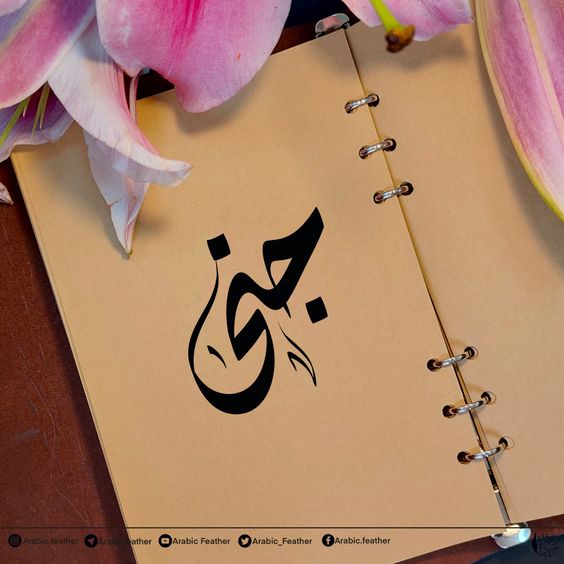 بوستات مكتوب عليها اسم جنى