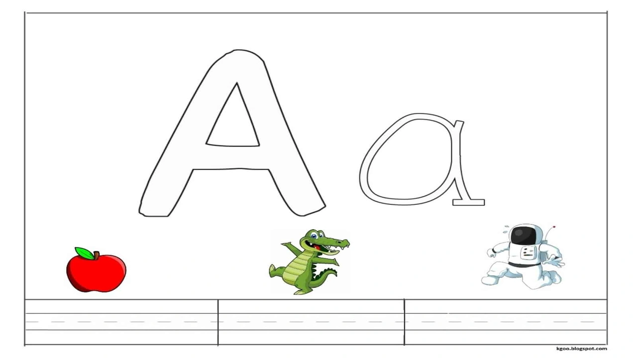 صورة تدريب على حرف a