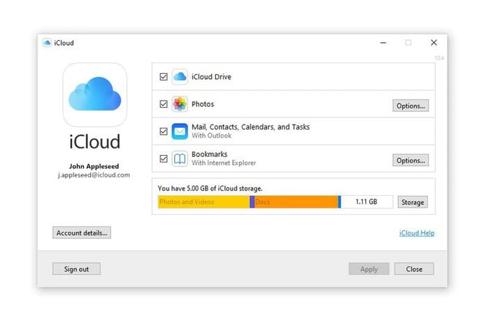 تسجيل الدخول ايميل icloud