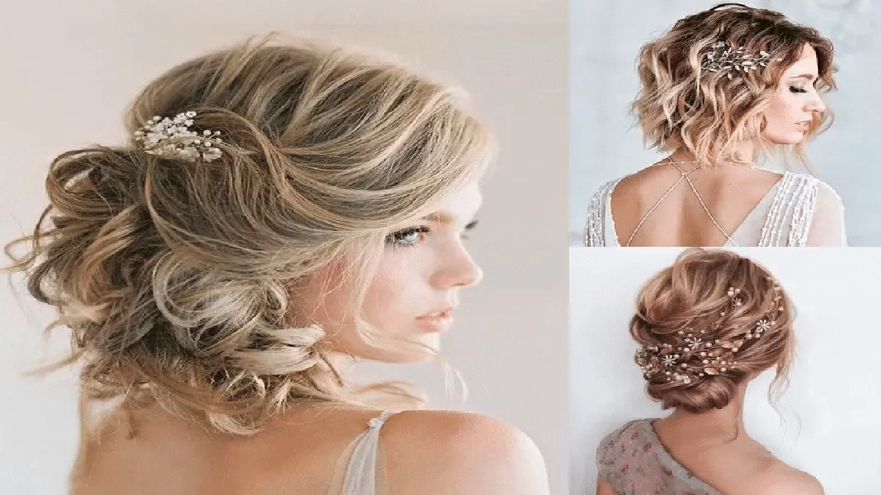 صورة تسريحات شعر قصير للاعراس