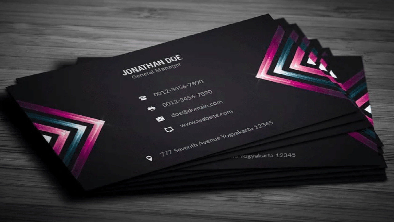 صورة تصميم بطاقات عمل جاهزة