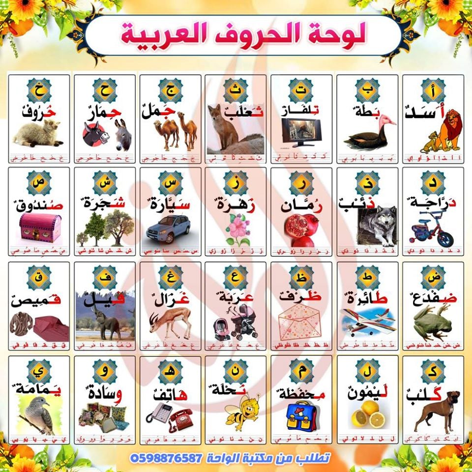 تعليم الحروف الهجائيه بالصور