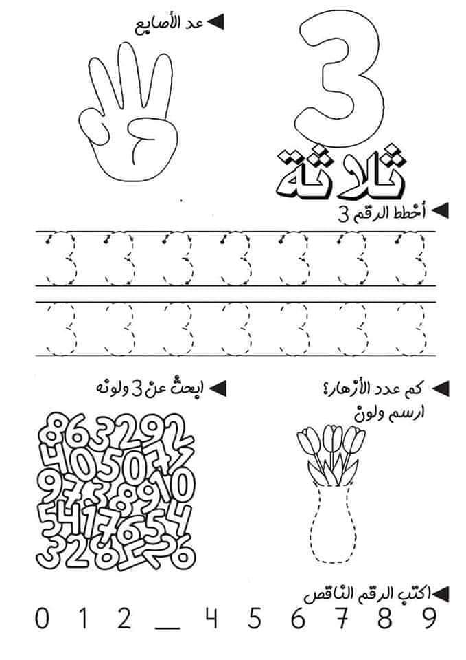 تمارين على رقم 3