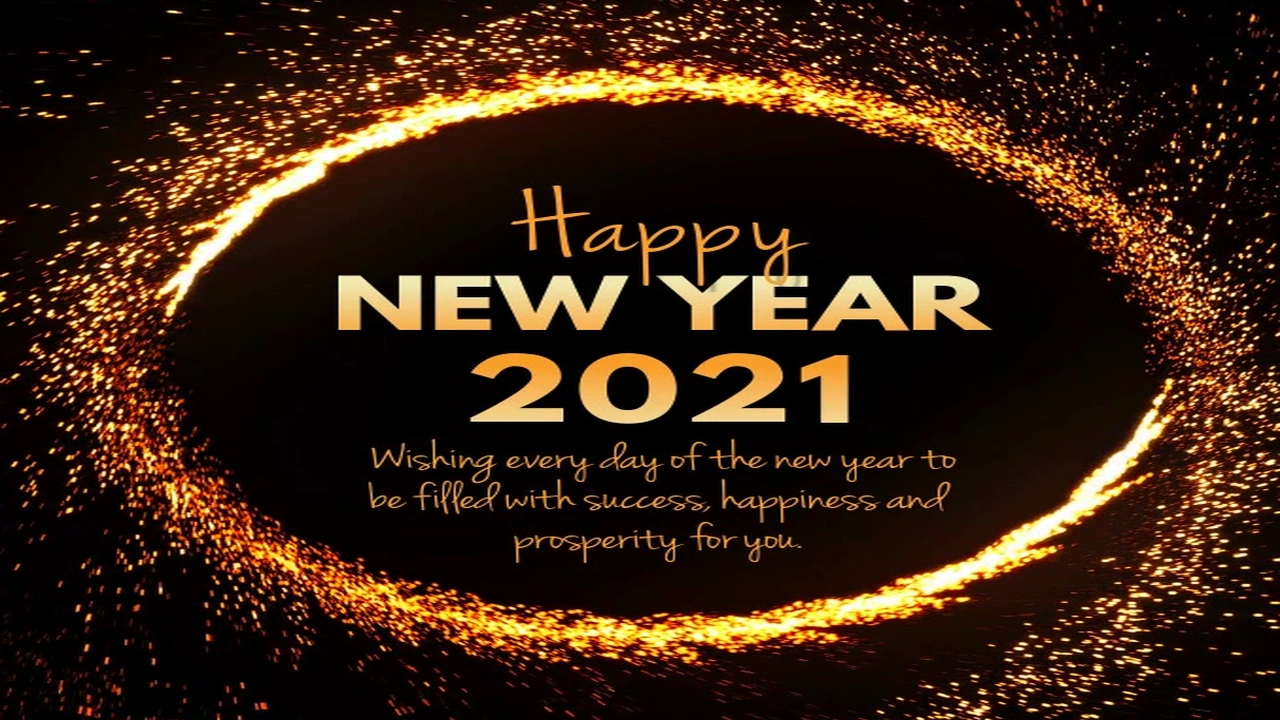 صورة تهنئة بالعام الجديد 2021