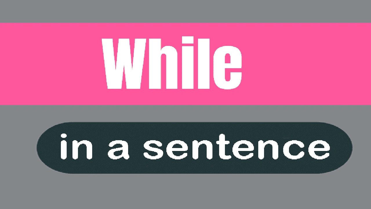 صورة جمل بالانجليزية فيها while