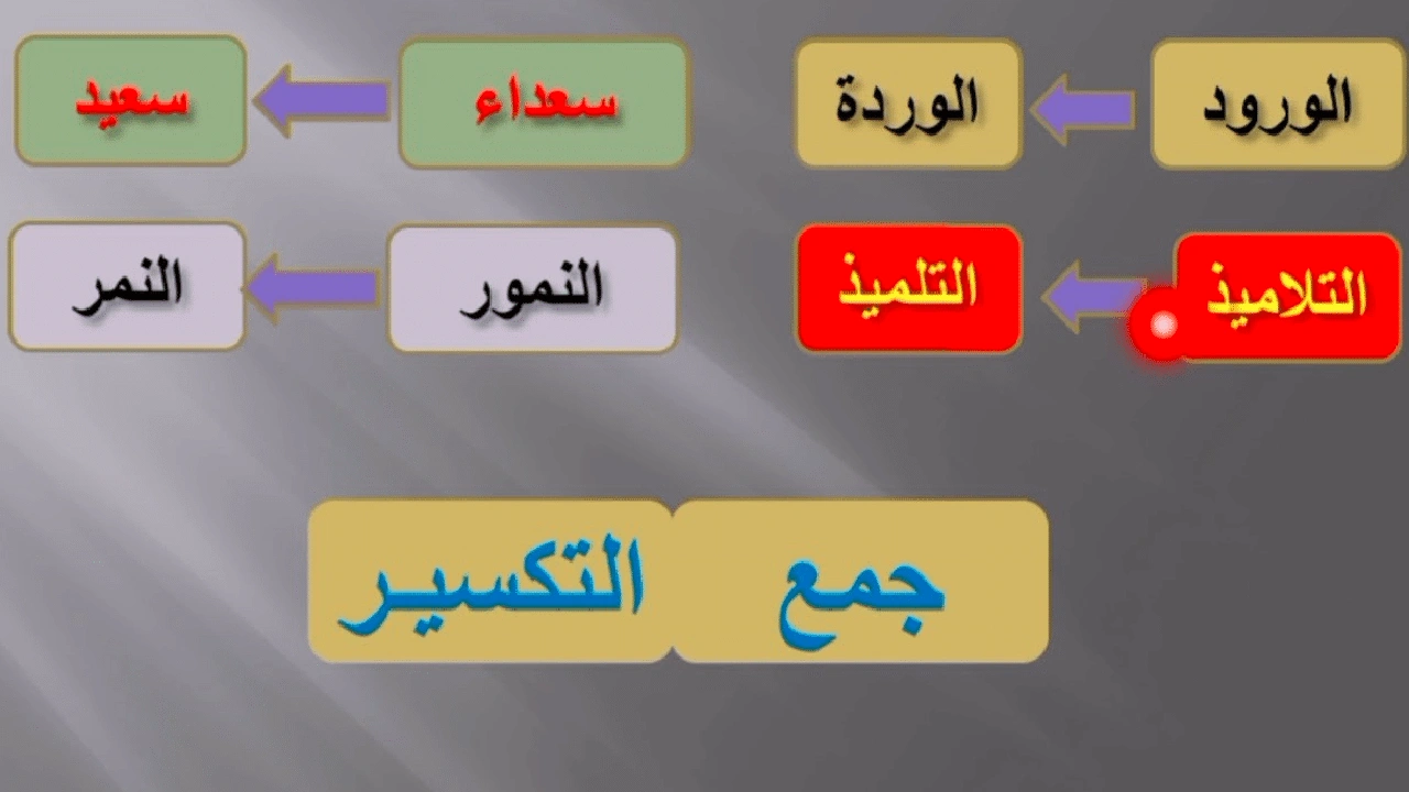 صورة جمل فيها جمع التكسير