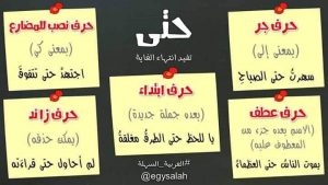 جمل فيها حتى