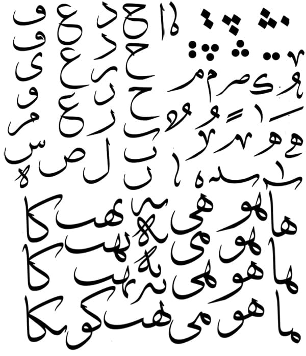 حروف عربية كبيرة