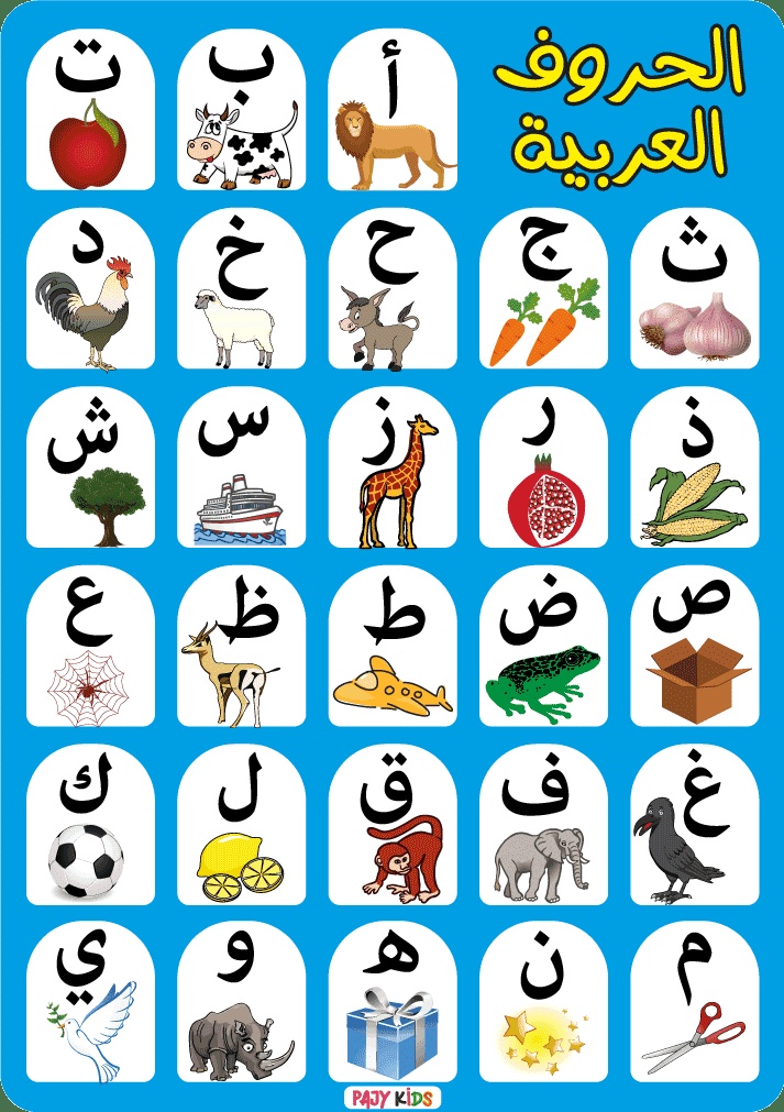 حروف عربية للطبع