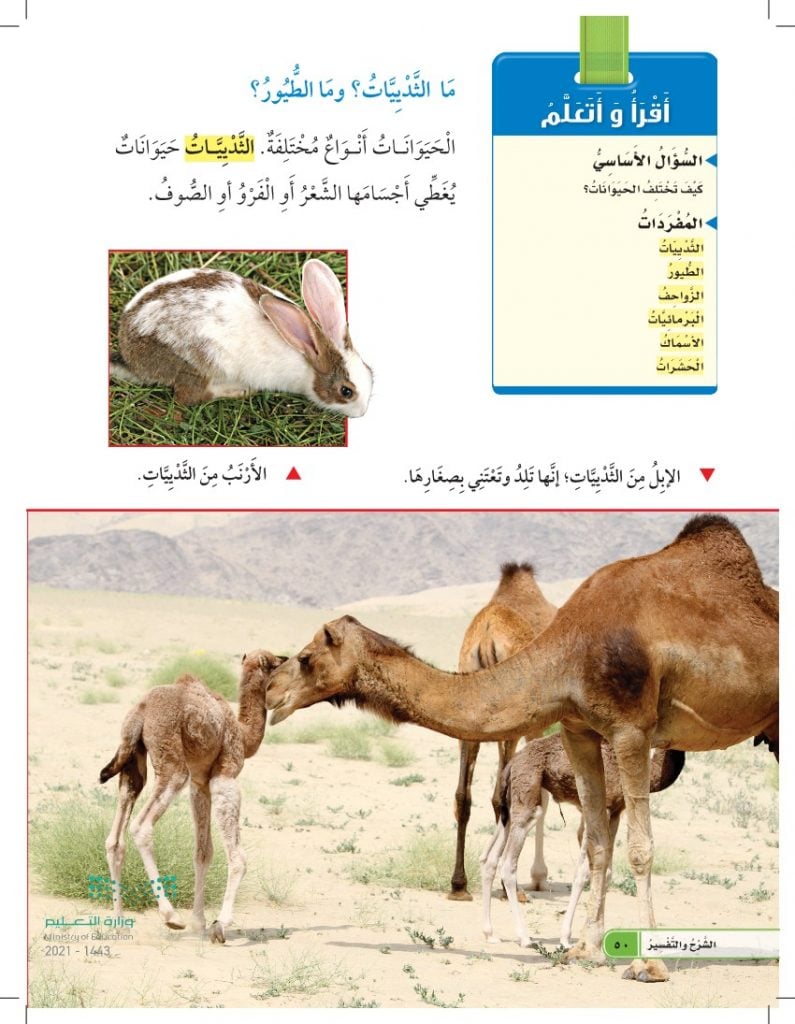 حل كتاب العلوم اول ابتدائي الفصل الاول