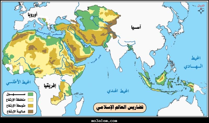 خريطة العالم الاسلامي قديما