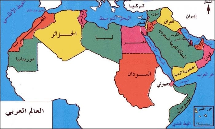خريطة العالم الاسلامي قديما