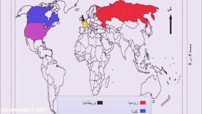 خريطة العالم الاسلامي قديما