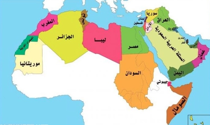 خريطة العالم الاسلامي قديما