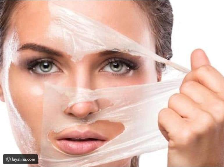 خلطات لتقشير الوجه