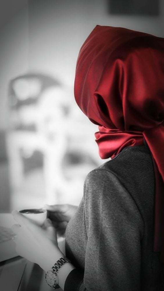خلفيات واتس اب للبنات محجبات كرتون