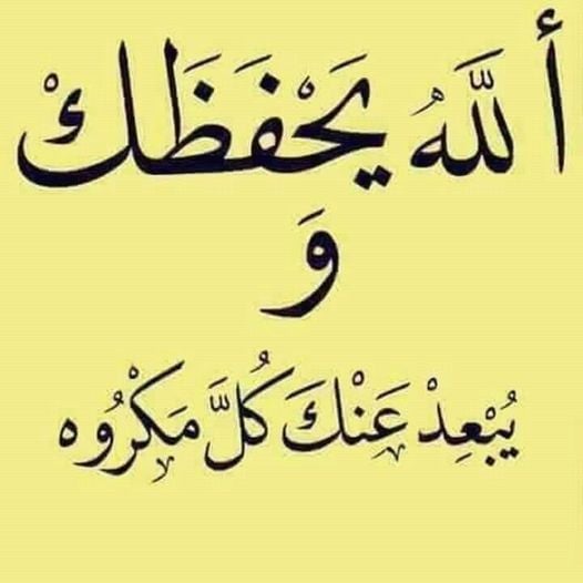 ربي يحفظك ويحميك من كل سوء