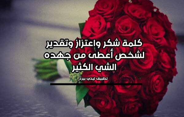 رد على رسالة شكر