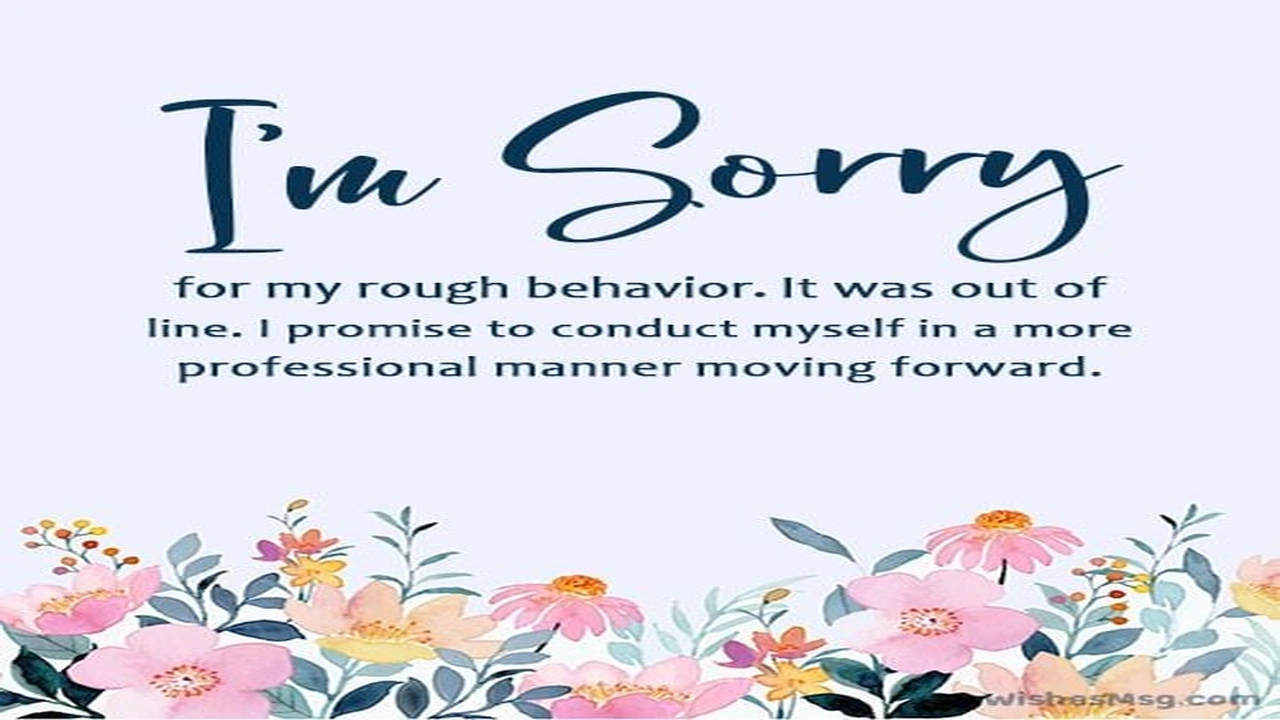 صورة رسائل اعتذار قوية ومؤثرة بالانجليزي