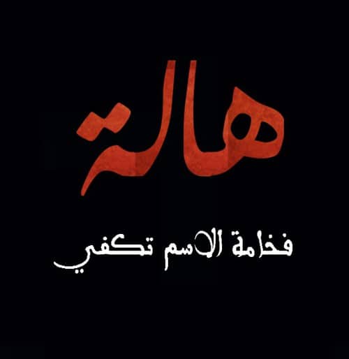 رسائل حب باسم هاله