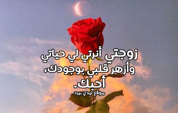 رسالة حب لزوجتي الغالية