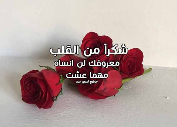رسالة مدح وشكر