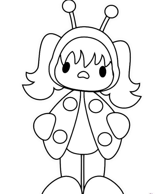 رسومات تلوين الدعسوقة