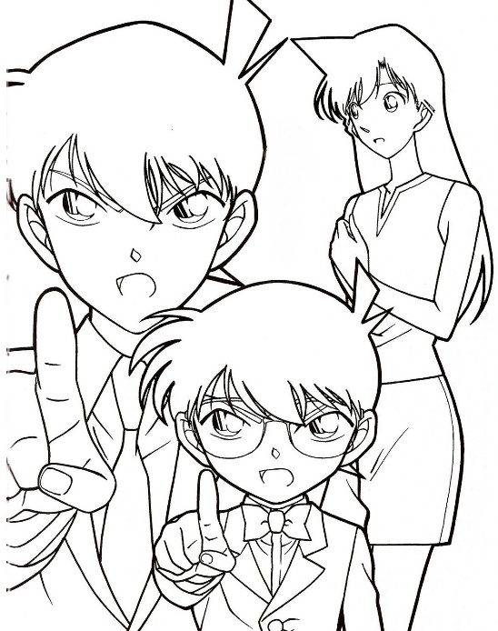 رسومات تلوين المحقق كونان