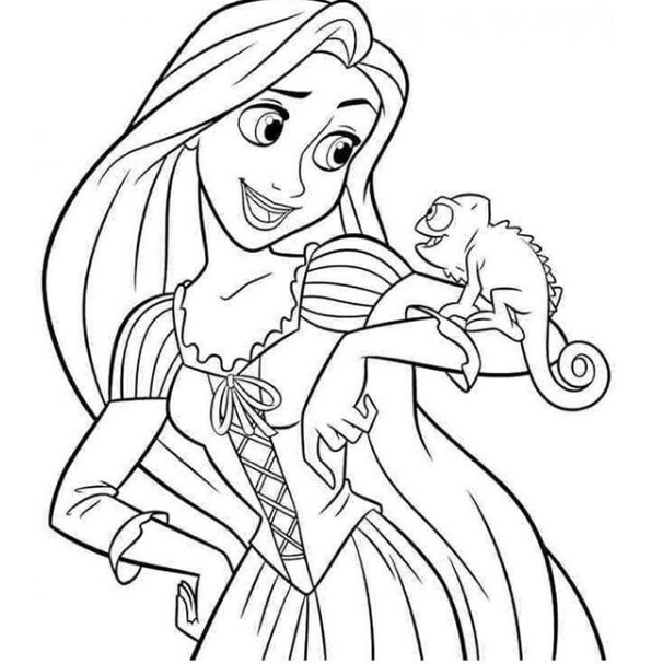 رسومات تلوين اميرات