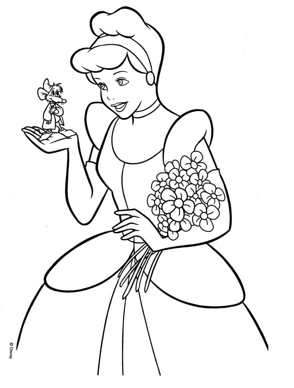 رسومات تلوين اميرات